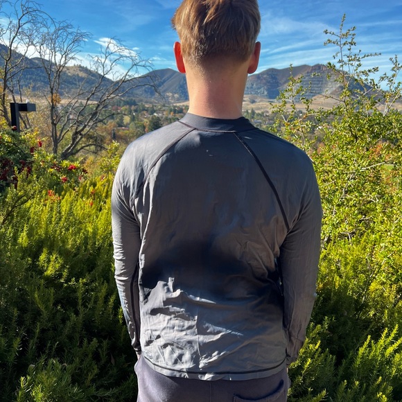 SPEEDO MEN POWERFLEX ECO DIVER JACKET WIND BREAKER WARM UP ZIP COVER ZIPPER JOCK - Picture 13 of 16